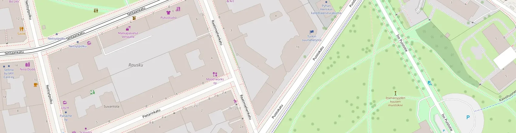 OpenStreetMap-kartta: Raatimiehenkatu 1 D, 00140 Helsinki